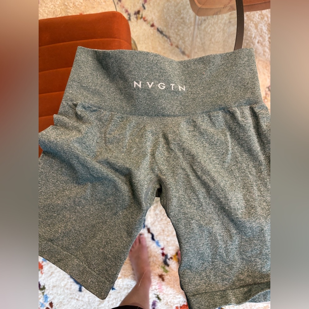 NVGTN Women's Green Heathered Balsam Shorts